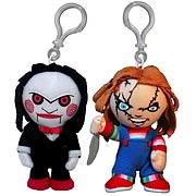 Horror Chucky and Saw Puppet Clip-On Plush Set